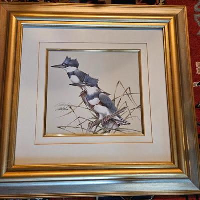 Sale Photo Thumbnail #69: Original Kingfisher Art Lemay signed and numbered