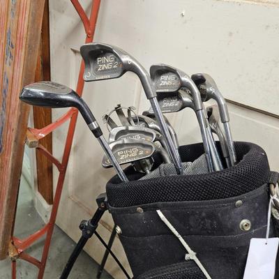 Various Ping Golf Clubs