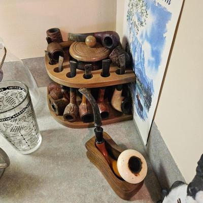 Sale Photo Thumbnail #54: Various tobacco pipes