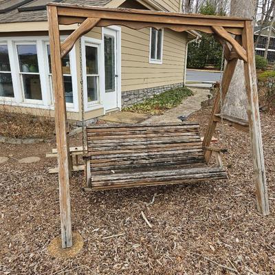 Wooden Exterior Swing