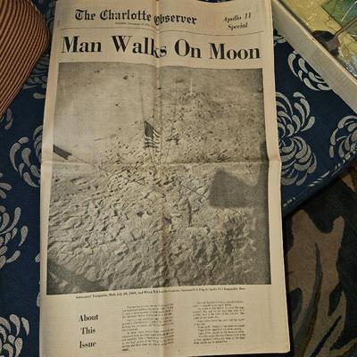 Charlotte Observer moon landing