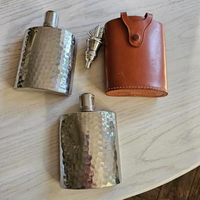 Sale Photo Thumbnail #12: Silver Flasks
