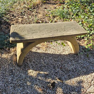 Amazing cast stone bench