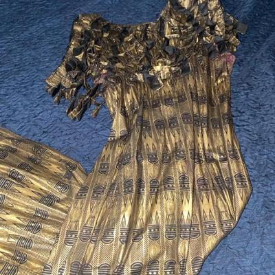 Black & Gold Long Dress