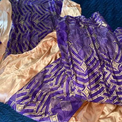 Purple & Gold Pants & Gown 