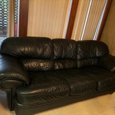 Black Leather Couch