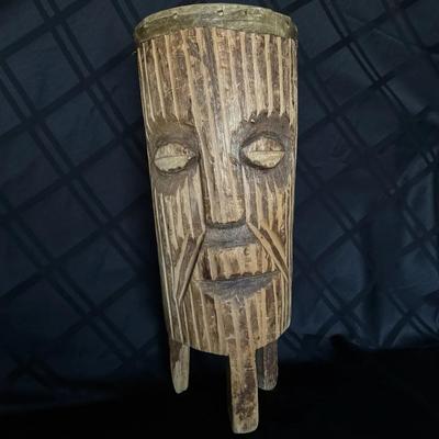 Carved Wooden Drum