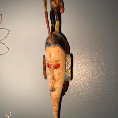 African Sitting Bird Mask