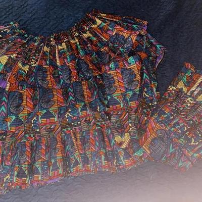 Pleated Skirt & Blouse