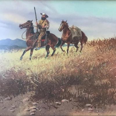 “Trouble Ahead” (Death Valley) By Ron Stewart, Lithograph 1975