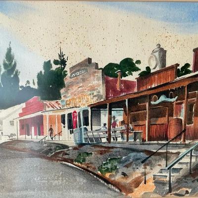 Amador Street By Don Crawford Watercolor On Paper