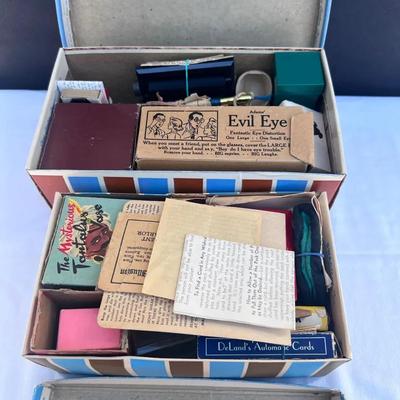 Two Small Boxes of Magic Tricks & Illusions