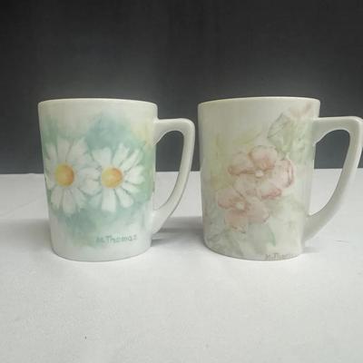 M. Thomas Ceramic Watercolor Mugs