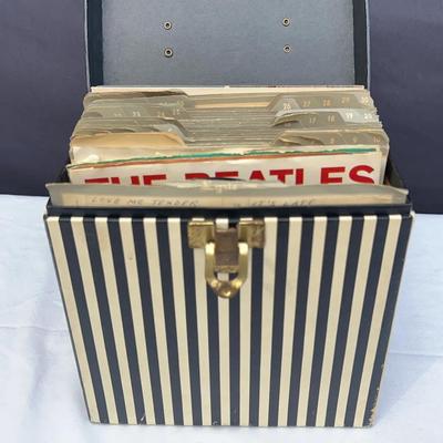 Box of 45s - Vintage Vinyl Records!