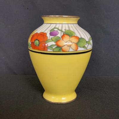 Yellow Floral Vase from Japan