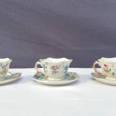 Hadson China Cups & Saucers Made in Occupied Japan