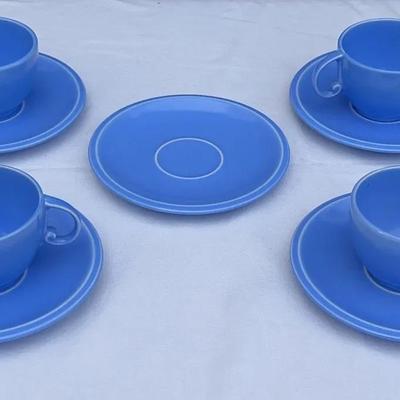 Vernon Kilns Authentic California Pottery Cups & Saucers