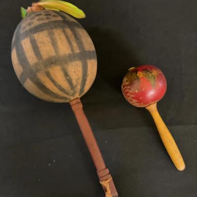 Large & Small Vintage Maracas