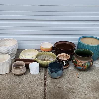Large Mystery Lot Of Pottery Decor