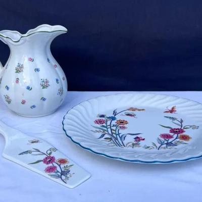 Cake Plate & Server with Pitcher - Andrea by Sadek