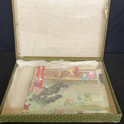 Image on Silk - 100 Children Playing