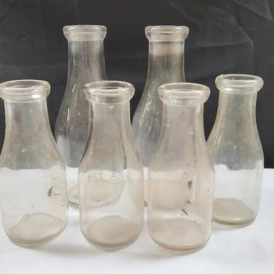Old Milk Bottle Decor Lot 