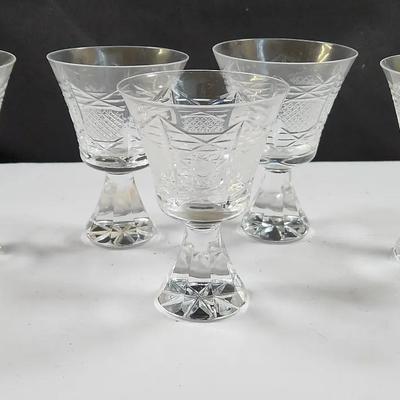 Vintage Cut Crystal Cordial Glass