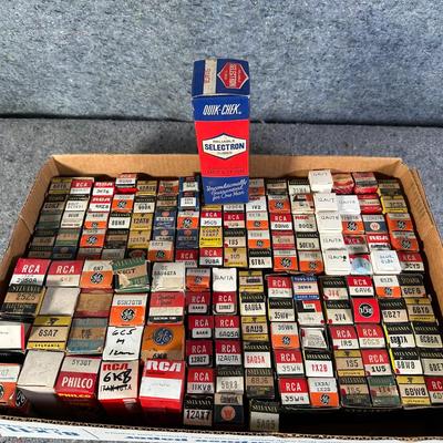 Mixed Vacuum Tube Collection | Assorted Types & Brands | Electronic Components