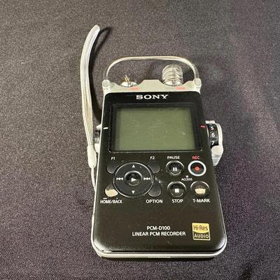 Sony PCM-D100 | Linear PCM Audio Recorder | Audio Recording Equipment