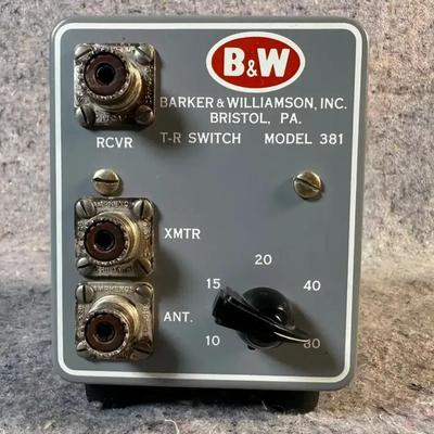 Barker & Williamson Model 381 | T-R Switch | Transmit/Receive Antenna Switch | Untested