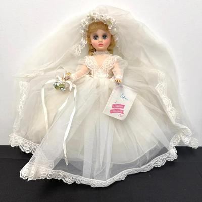 Vintage Madame Alexander Elise #1670 Bride Doll Wedding Dress 