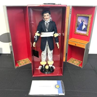 Franklin Mint Rhett Butler Doll And Trunk