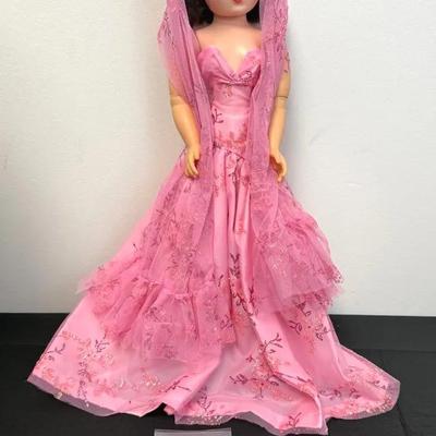 Vintage Brunette Cissy Pink Gown And Shoes By Ms Dee