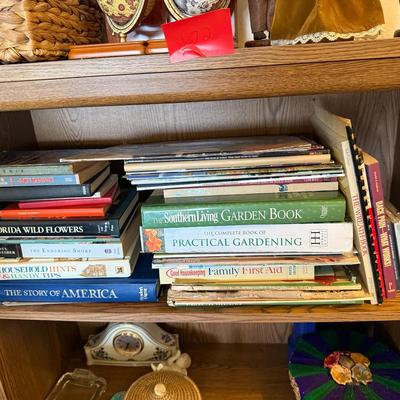 Assorted Hardcover and Softcover Books Including Gardening, History, and Reference