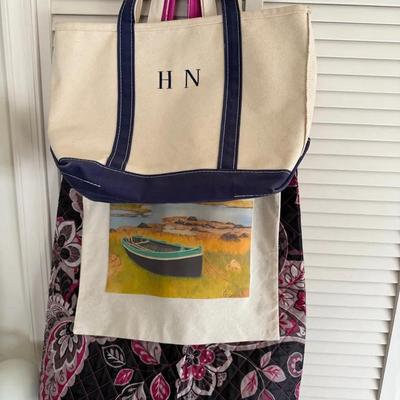 Assorted Tote Bags & Handmade Textile Shoulder Bags