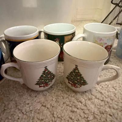 Assorted Holiday & Decorative Coffee Mugs