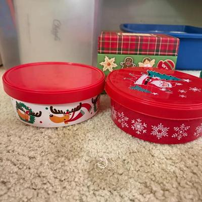 Christmas Cookie Tins & Hallmark Holiday Recipe Box