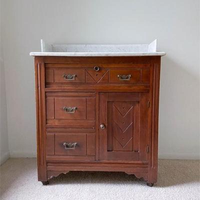 Vintage Marble Top Wash Stand.jpg