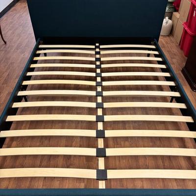 Anya Fabric Full Bed In Azure By Modway Furniture