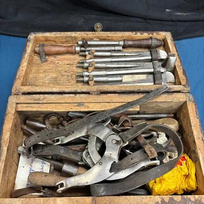 Vintage Tools & Wooden Case
