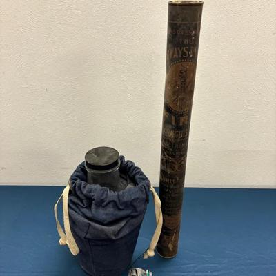 Antique Fire Extinguisher & Vintage Travel Cooler By Glacier Ware