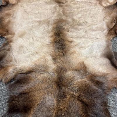 Beautiful Tanned Elk Hide Rug