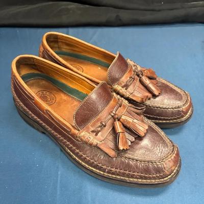 H.S. Trask Leather Tassel Slip On Loafers Size 9.5