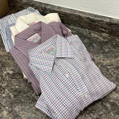 5 Collared Men’s Dress Shirts Bergdorf Goodman 100% Cotton