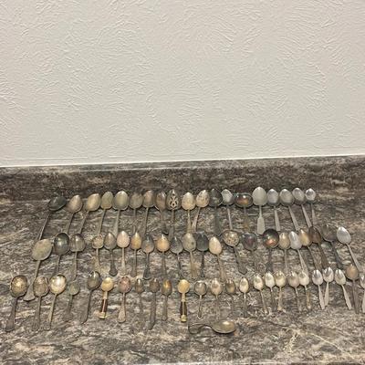 Lot of Vintage Spoons Mixed Oneida Vernon Silverplate