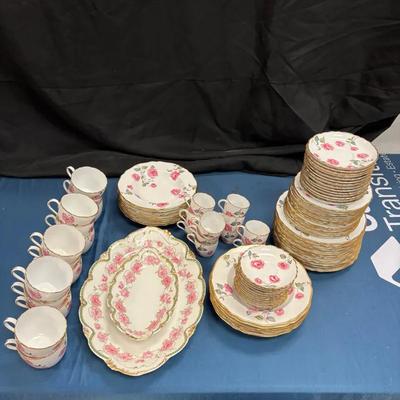 Antique Spode Copeland China Set & Theodore Haviland Limoges Serving Platters