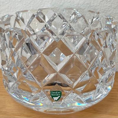 Orrefors Sweden Crystal 6" Bowl