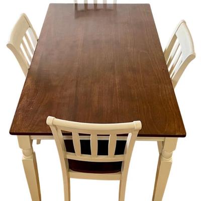 Ashley Furniture Whitesburg Wooden Farm Style Dining Room Table With 4 Matching Chairs