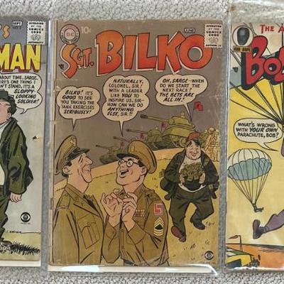 (3)1950's DC Comics - Bob Hope 1954, (2) SGT. Bilko 1957 And 1958