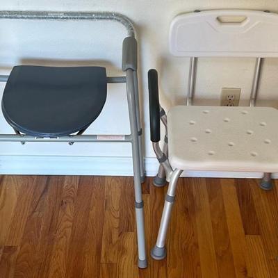 Nova 300 Pound Bath Bench And A Guardian 350 Pound Commode Chair